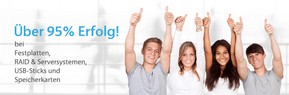 Datenrettung Österreich: über 95 % Erfolg
